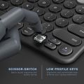 Jelly Comb B046 Multi Device Rechargeable Wireless Bluetooth Keyboard. 