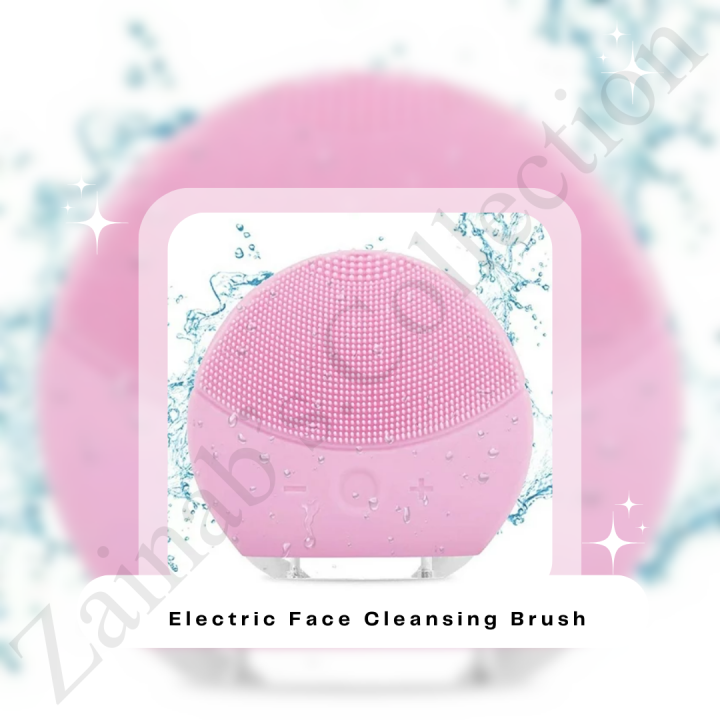 Silicone Electric Face Cleansing Brush  Mini Waterproof Facial Cleansing Tool Massage Soft Deep Powered Face Pore Cleanser Brush