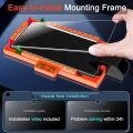 IMBZBK [4+4 Pack] UV for samsung galaxy S23 Ultra Screen Protector Tempered Glass Accessories 4 Pack UV Glass with 4 Pack camera lens Protector samsung S23 Ultra Case Friendly Fingerprint suitable. 