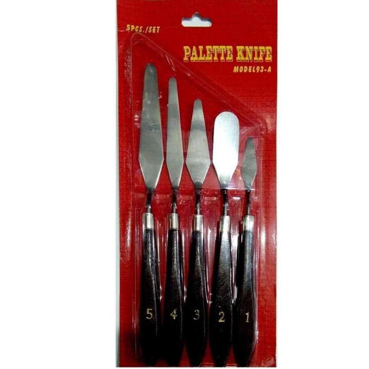 5 PCS DIY Stainless Steel Palette Knives Set