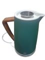 Swan Nordic Jug Kettle, 1.7 Litre, Pine Green, Rapid Boil, Wood Effect Handle, Scandi Design, Soft Touch Housing and Matte Finish, 3kw, SK14610GREN Note.(handle color miner damage). 