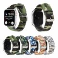 Camouflage Nylon Strap for Apple Watch 5 Band 42 44mm 38 40mm Breathable Canvas Bracelet for iWatch Series 5 4 3 2 1 Watchband. 