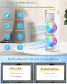 Double Ended Spray Fan, Portable Mist Fan, Cold Air Fan, USB fan with LED Light Cooler, Touch & Remote Control, 280ml Water Tank, Ice Filling. 
