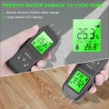 Digital Moisture Meter, Water Leak Detector, Moisture Tester, Pin Type, Backlit LCD Display,Wood Humidity Tester. 