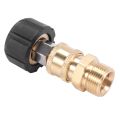 2X Pressure Washer Adapter Set M22 To 1/4 Inch Quick Connect Kit, M22 14Mm To 1/4 Inch Quick Connect Kit. 