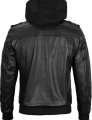 Decrum Hooded Leather Jacket Men - Bomber Leather Jackets For Men (75 % payment advance). 