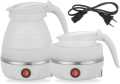 Fast Water Boiling Portable Kettle Travel Kettle Foods Boils Quickly Silicone Small Collapsible Foldable Electric Sports Bottles. 