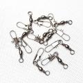 25/50 Pcs Swivel and Swivels  With Connector  For Saltwater & Freshwater Fishing. 
