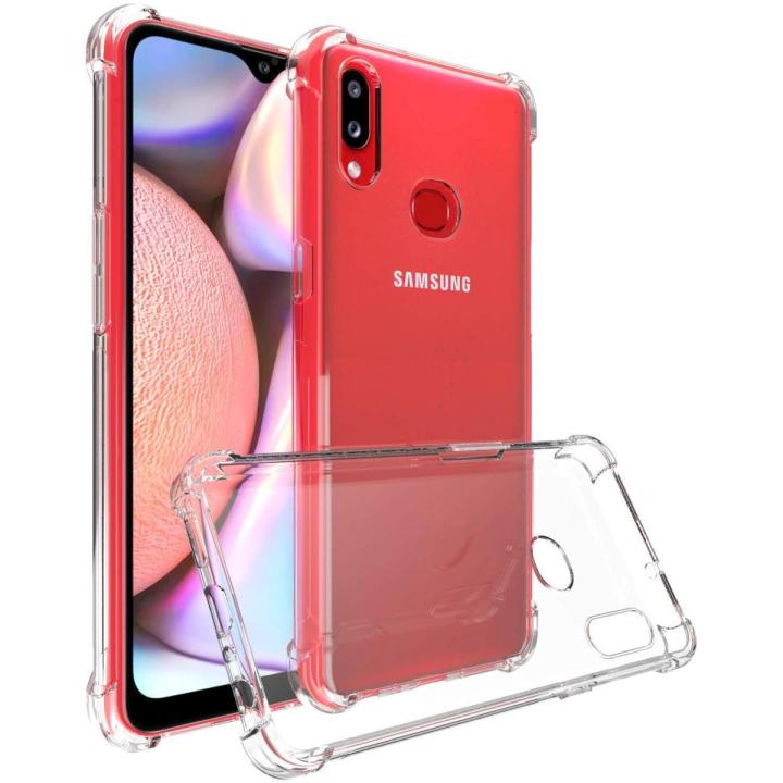Samsung Galaxy A10s Flexible Clear Liquid Silicone Tpu Gel Anti-Yellowing Back Cover with 4 Corners Protection Jelly Case