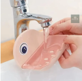 Fish Shape Wall-Mounted Soap Holder – Double Layer Drainage | Waterproof PP Dish Tray | Bathroom & Kitchen Storage Rack. 