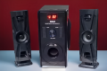 2.1 Channel Bluetooth Speaker System 6.5 Inch Bass Home Theater USB SD Compatible. 
