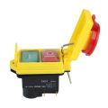 250V 16A IP54 Start Stop Switch No Volt Release Switch with Emergency Stop Push Button Electromagnetic on Off Switch. 
