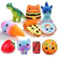 NEW Cartoon Chocolate Biscuit Series PU Squishies Slow Rising Cream Scented Fidget Anti-Stress Kids Toy Children's Gift. 