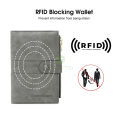 RFID Card Case Matte Antique PU Wallet Anti-Th eft Brush Passp ort Holder Multi-Function Certifica te Business Wallets Co in Bag Zipper Multi-Card Position ID Credit Cards Holders. 