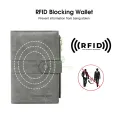 RFID Card Case Matte Antique PU Wallet Anti-Th eft Brush Passp ort Holder Multi-Function Certifica te Business Wallets Co in Bag Zipper Multi-Card Position ID Credit Cards Holders. 