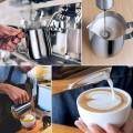 2X Milk Frothing Pitcher 350Ml (12Oz)Steaming Pitchers Milk Coffee Cappuccino Latte Art Barista Steam Pitchers Milk Cup. 