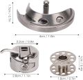 Sewing Machine Bobbin Case | Domestic Thread Bobbins Case & Shuttle Hook | Replacement Bobbin Case for Household Sewing Machines. 