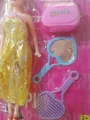 Doll set for girls - Doll with Purse and Hair Brush Set. 