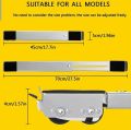 Washing Machine Base Mini Fridge Stand Heavy Duty Expandable Appliance Roller with Brake Mobile Cart Adjustable Trolley Furniture Dolly Mover for Washer Dryer Refrigerator 2 PCS Color White. 