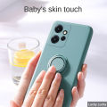 Lereach For Xiaomi Redmi Note 12 4G Mobile Cover Stand Finger Ring Holder Bracket All-in-one Back Cover Case. 