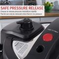 Ambiano  Pressure Cooker and Air Fryer combo with Dual Lid, Slow Cooker and More, Digital Touch Display, 6.5 QT Capacity, Included Cooking Accessories - Stainless Steel. 