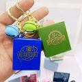 Creative 3D explosive fantasy world magic book keychain castle ship dinosaur space puzzle pendant. 