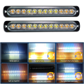 Warning Light Flashing Lights 12V-24V Strobe Warning Light, Breakdown Beacon LED Light Bar Red+Blue. 