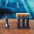1/64 Ghana Funeral Coffin Dancing Pallbearer Team Model Action Figure Car Decor. 