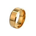 New Fashion Stainless Steel Rings for Men , women , boys and girls Wedding Jewelry Ring Cool Simple Band 8MM. 