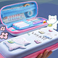 Multifunctional Pencil Pouch Lightweight Waterproof Pen Box for School Hold Pens and Pencils. 