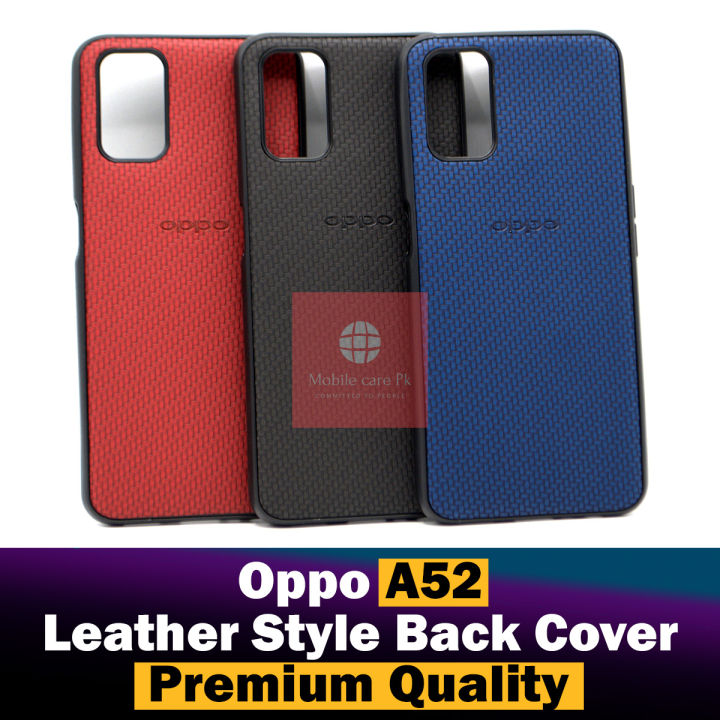 Oppo A52 Back Cover Leather Type Soft A52 Case For Boys