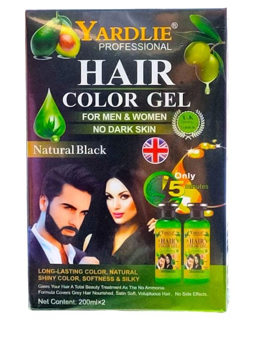 Yardlie Natural Black Color Gel 200ml*2