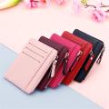 1PC Small Wallet Credit Multi-Card Holders Package Fashion PU Function Zipper Ultra-Thin Organizer Case Student Women Coin Purse. 