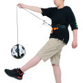 Football Training Tape Hands-free Soccer Training Aid for Kids Adjustable Belt Elastic Rope Fastener Tape Football Kick Trainer Practice Equipment Bounce Ball Training Belt. 
