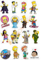 10 Pcs Simpsons Family Cartoon Stickers Pack for Laptop and Phone DIY Stickers - JangoMango Store. 