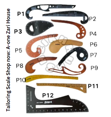 Top Tailoring Scale (Pujma, T-shirt, Hip curev, Frunch curev, Shlwaar, kameez , pent kot  & Different mesureing  Scale etc)
