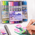 8 PCS - CHOSCH Double Head Acrylic Paint Markers Set Propylene Soft Hard Tip Painting marker Pen Watercolor Painting Marker Painting pen For Canvas, Cramics, Stones, Shoes. 