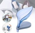 Leaf Shape Soap Box Self Draining Soap Holder Leafology Decorative Drainage Soap Holder Plastic Soap Dish. 