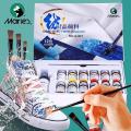 12 Pcs Maries Permanent Fabric Paints Set Dope Dyeing Textile Paints For Clothes Waterproof Burlap. 