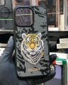 100% original polo Santa Barbara savanna series snow leopard panther tiger lion case in genuine leather and 3d embroidery for iPhone 15 series casemart. 