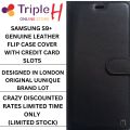 Triple H Samsung S9 Plus Case Luxury Leather Flip Cover Mate Black S9+ Wallet Card Cover Designed In London Original UU. 