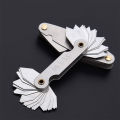 Stainless Steel Radius Gauge, Portable Concave Convex External Internal Arc Measuring Tool Radius Fillet Gauge Set(5Pcs) - Silver. 