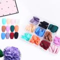 288pc/Box Nails Matte Acrylic Tips Mixed Color Full Cover Artificial Wearable Nail Short Almond Nail Press on Manicure. 