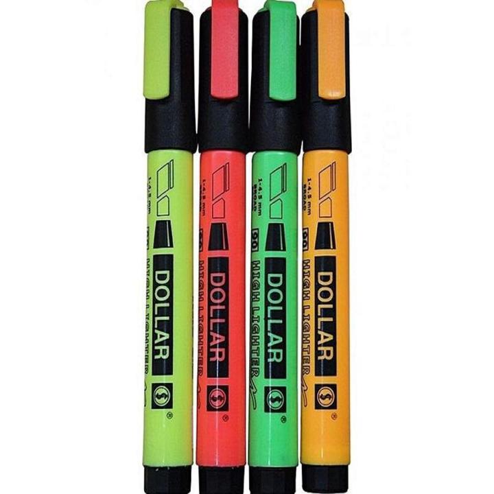Pack Of 4 Highlighter -...