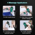 Histro Massage  Electric Massager Mini Fascial Gun Body Muscle Massager for Back Pain Portable Handheld Electric Back Massager for Pain Relief Deep Muscle Relaxation 32 Speed Level, LED Touch Screen with 4 Heads. 