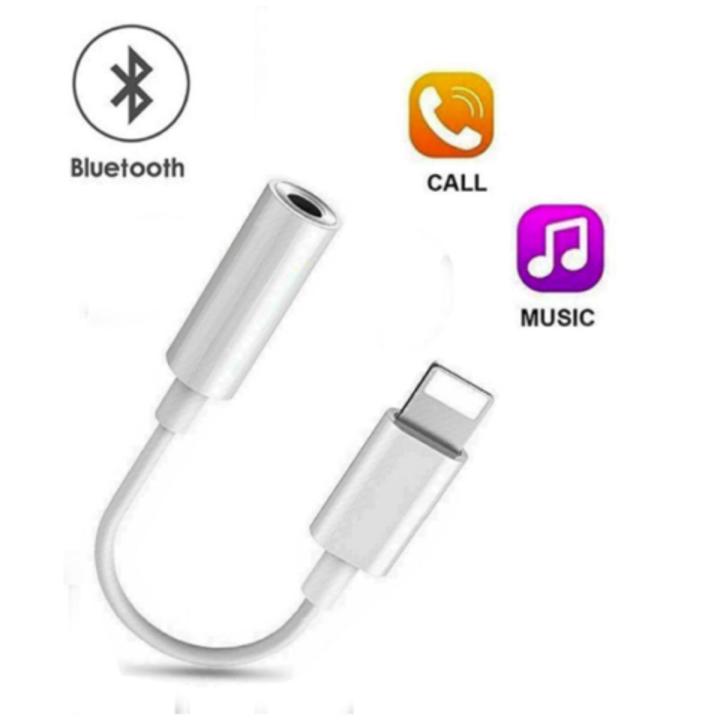 Lightning to 3.5 mm Headphone Jack Adapter for iPhone 11/11 Pro/11 Pro Max/Xs/Xs Max/XR/iPhone 8/8 Plus/X (10) / 7/7 Plus, Music Control Calling Function Supported - White