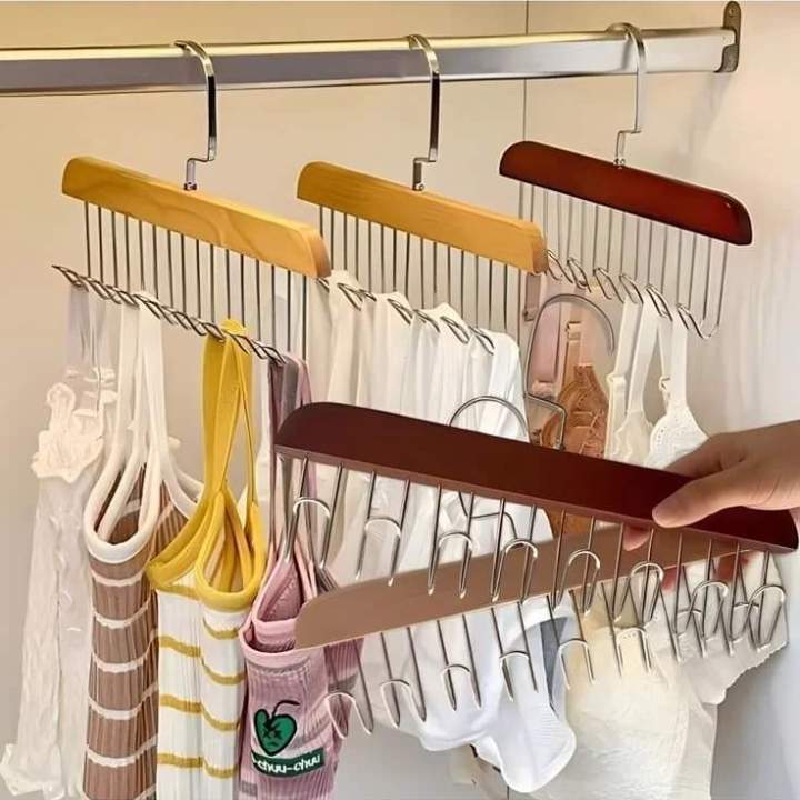 Space Saving Coat Rack Multifunctional Non-Slip Storage Hangers with 8 ...