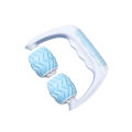 Handheld Massage Roller,Full Body Anti Cellulite 2 Wheels Manual Muscle Massager Fit for Foot Hand Body Neck Head Leg Pain Relief Hand Held Anti cellulite plastic roller beads palm massager Fat Remove Rollers Note random color will be deliver. 
