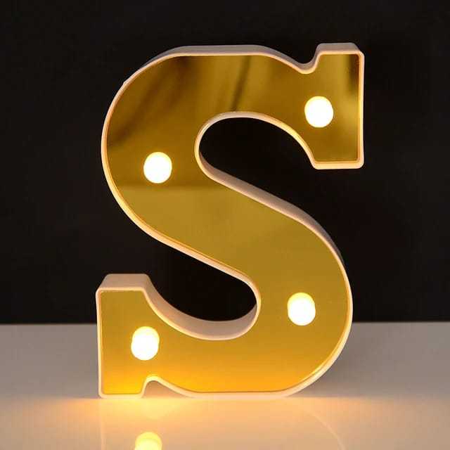 S Led Letters LED Letters / LED Alphabets Battery Operated - All LED Letters (A TO Z ...