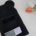 Cute Full Face Cover Ski Mask Hat with Bear Ear Balaclava Knitted Hats Windproof Skullies Beanies Bonnet Winter Warm Uni Caps. 